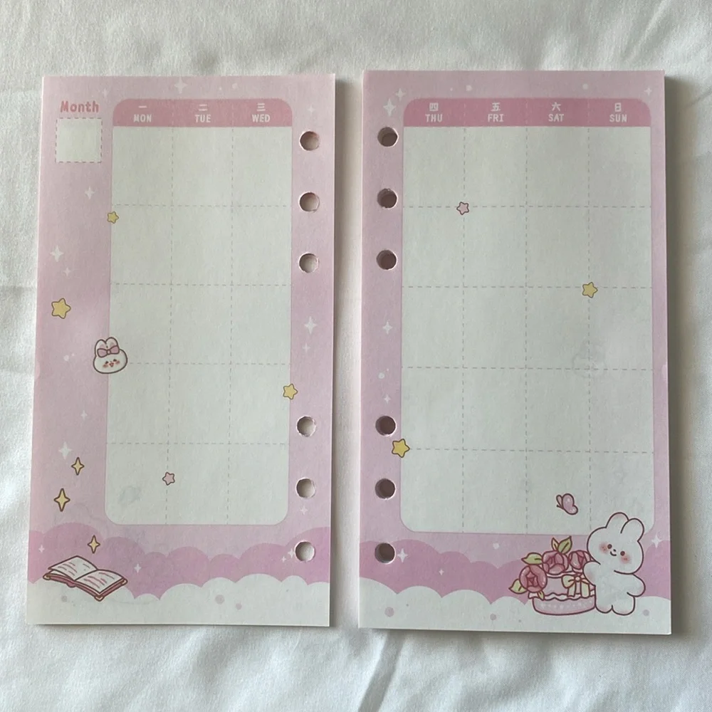A6 Planner Kawaii Princess Pink - Picture 5 of 12